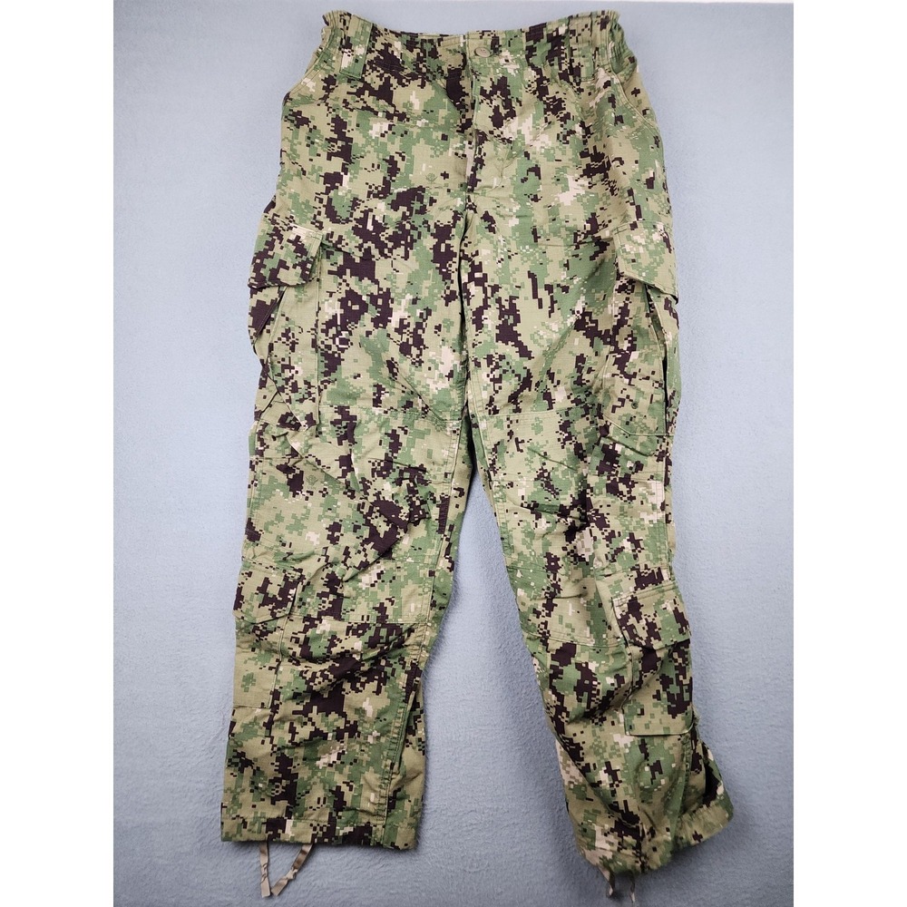 US Navy Pants Mens Medium Short Type III NWU Camo Cargo Work Uniform Seals